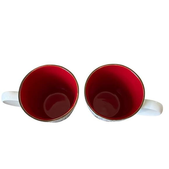 Eli+Ana ELK RIDGE HOLIDAY Ceramic Mug Tea Cup Set of 2 Christmas New - Picture 5 of 11